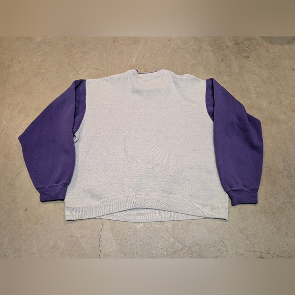 VTG 80s/90s UW Huskies Sweatshirt Men's XL Gray Purple University Of Washington - Picture 4 of 7